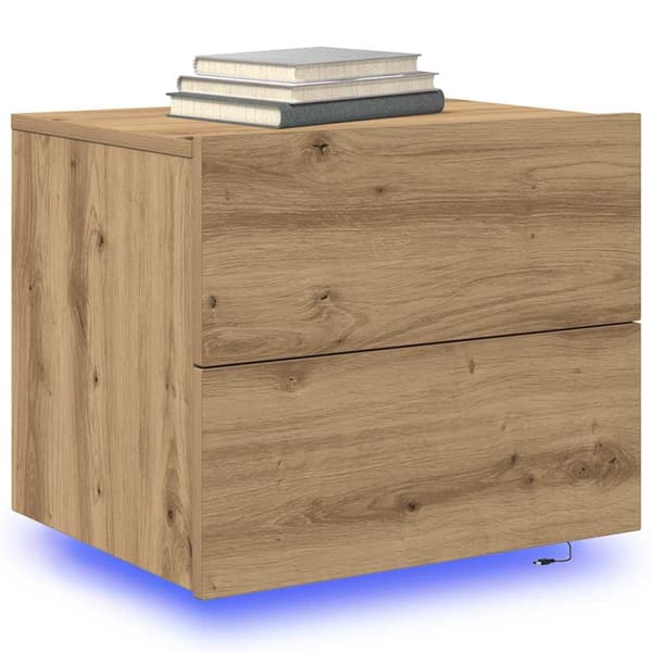 vidaXL Nattbordskap Artisan Eik 50 x 39 x 41 cm Konstruert tre