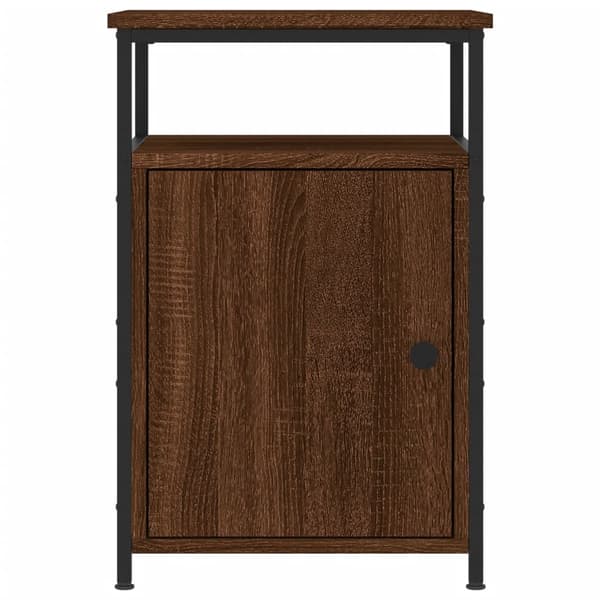 vidaXL Sängbord 2 st brun ek 40x42x60 cm konstruerat trä