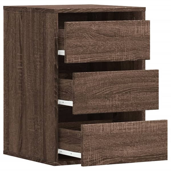 vidaXL Kommode brun eik 40x41x58 cm konstruert tre