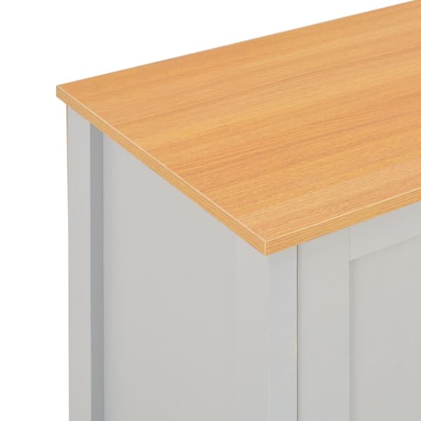 vidaXL TV-benk grå 120x39x58 cm