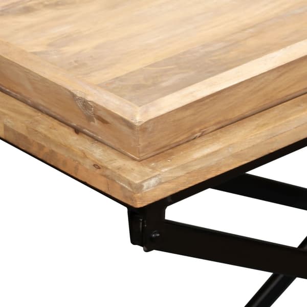 vidaXL Konsollbord mango heltre 130x40x80 cm