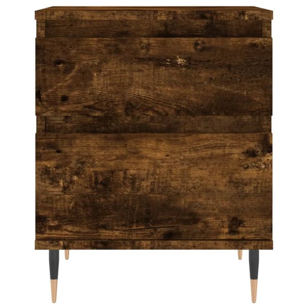 vidaXL Nattbord røkt eik 40x35x50 cm konstruert tre