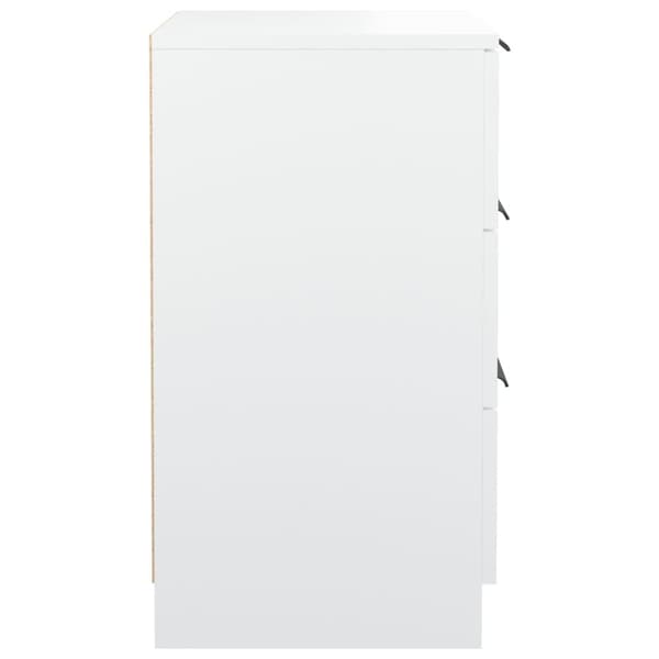 vidaXL Sängbord vit 40x36x65 cm