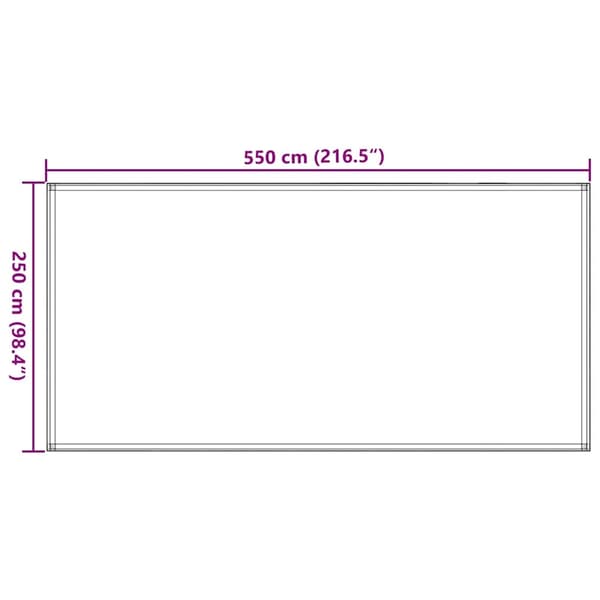 vidaXL Teltteppe 250x550 cm blå