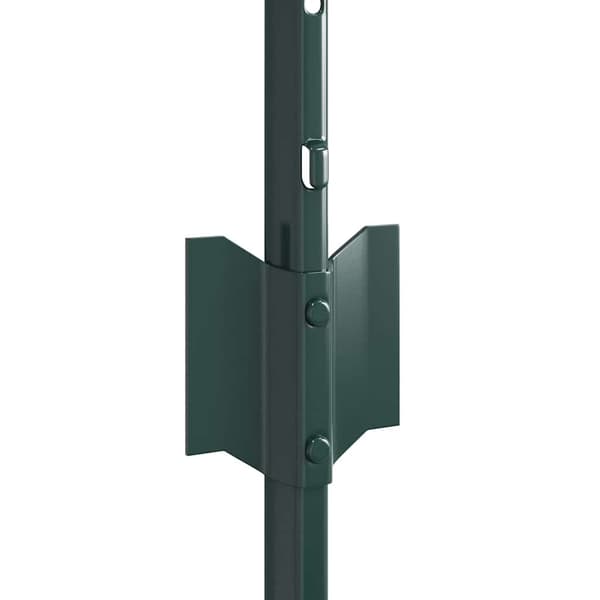 vidaXL Gjerdepunkter 5 pcs grønn 40 cm Stål
