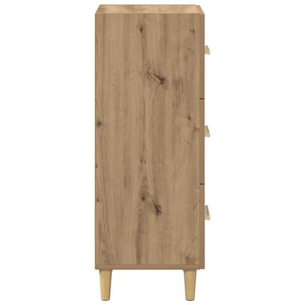 vidaXL Serviesskap artisan eik 34,5 x 34 x 90 cm Konstruert tre