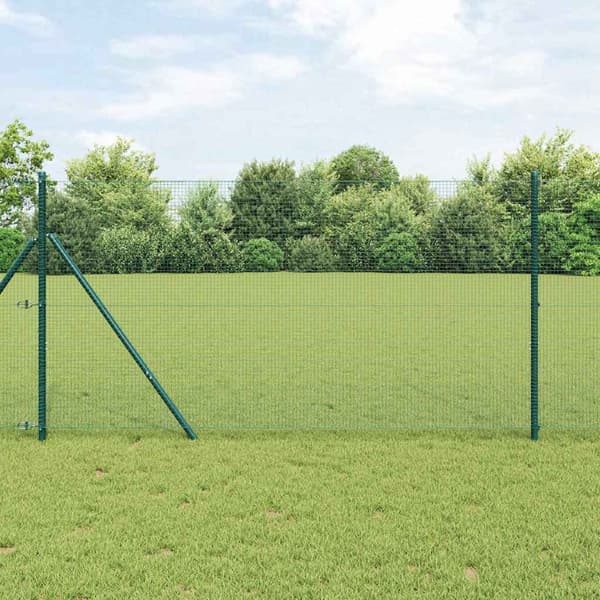vidaXL Svetsat trådstängsel Grön