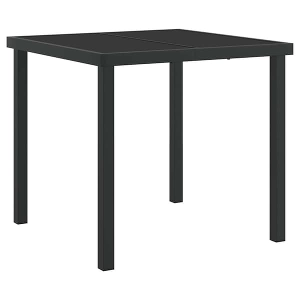 vidaXL Trädgårdsmöbelset 5 pcs Grå konstrotting