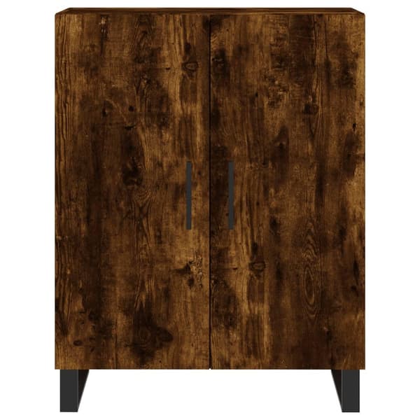 vidaXL Highboard røkt eik 69,5x34x180 cm konstruert tre