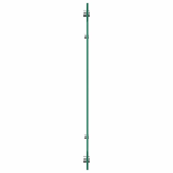 vidaXL Stänkskydd 2 st vit 80x60 cm härdat glas