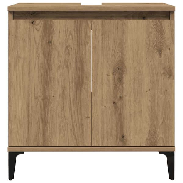 vidaXL Servantskap artisan eik 58x33x60 cm konstruert tre
