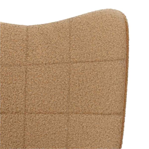 vidaXL Gungstol Beige Sherpa tyg