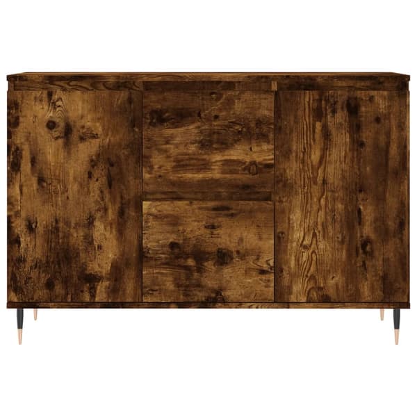 vidaXL Skjenk røkt eik 101,5x35x70 cm konstruert tre