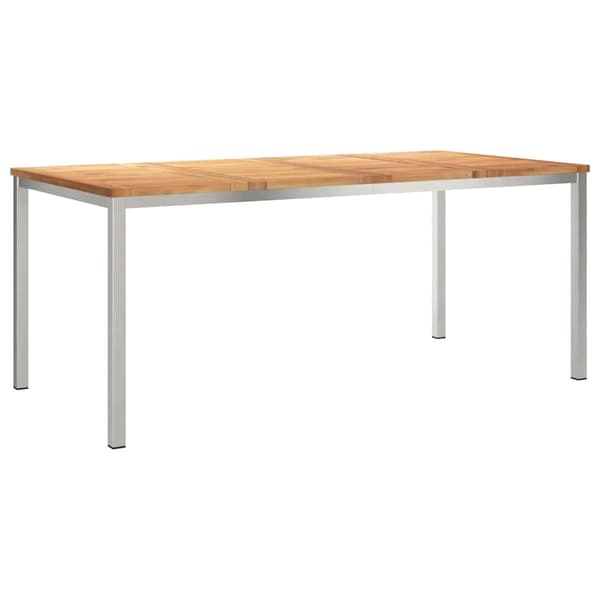 vidaXL Trädgårdsmöbelset 5 pcs Brun Massivt teakträ