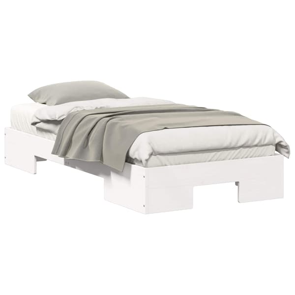 vidaXL Sengestamme Hvit 75 x 190 cm