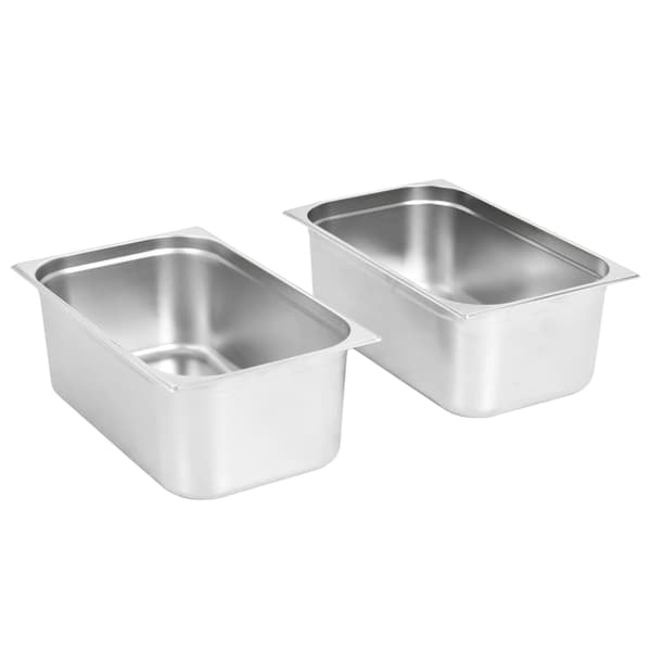 vidaXL Gastronormbeholdere 2 stk GN 1/1 200 mm rustfritt stål