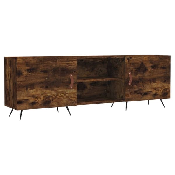 vidaXL TV-benk røkt eik 150x30x50 cm konstruert tre