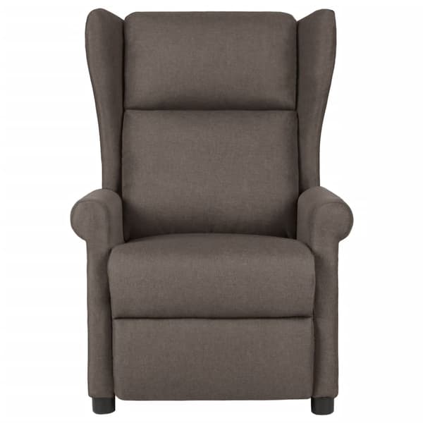 vidaXL Reclinerfåtölj brun tyg