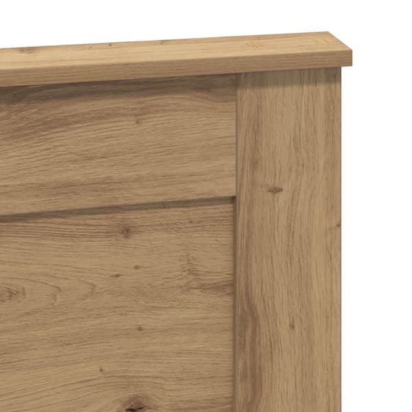 vidaXL Hodegavl med hodegjerde Artisan Eik 120 cm Konstruert tre