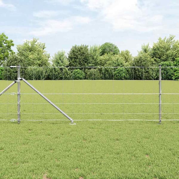 vidaXL Stängselstolpe Galvaniserad 100 x 0,8 m Stål