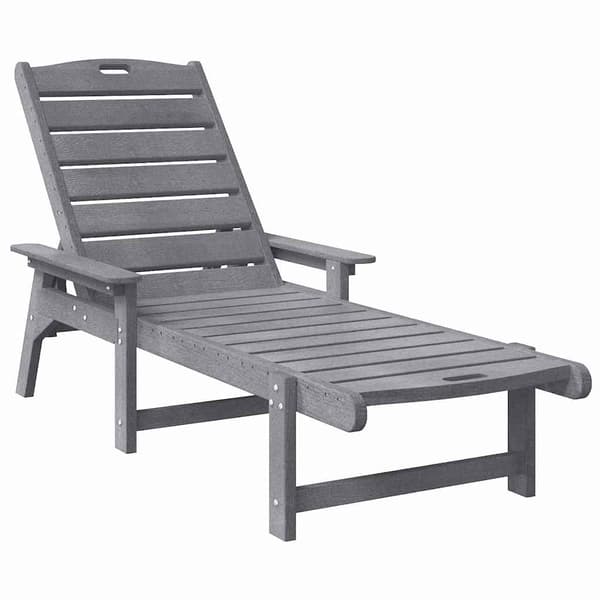 vidaXL Solstol 3 pcs Lysegrå Polyethylen