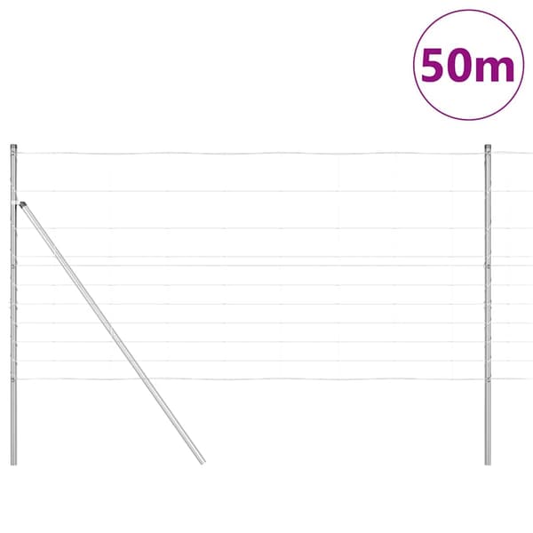 vidaXL Gjerdepåle Galvanisert 50 x 1,2 m Stål