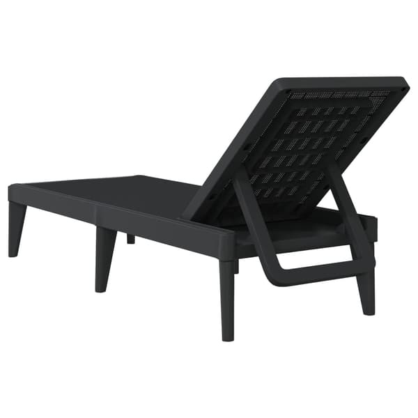 vidaXL Solseng antrasitt 186x60x29 cm PP