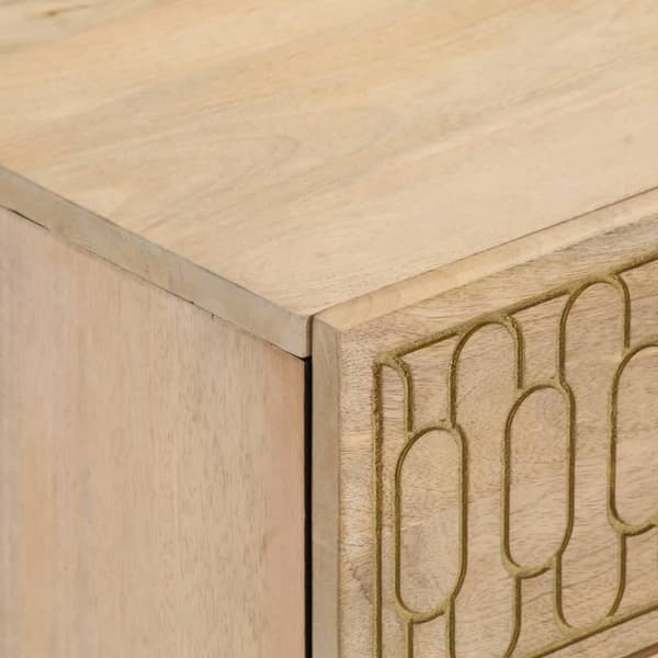 vidaXL Nattbord 2 stk 40x33x46 cm heltre mango