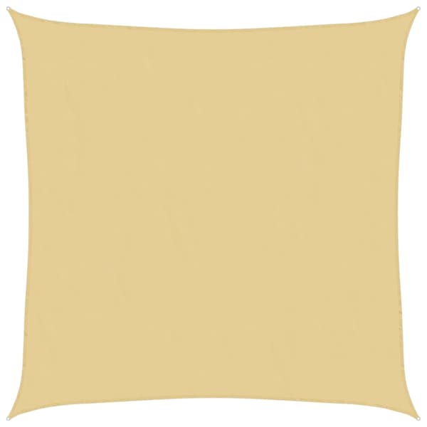 vidaXL Solsegel sandfärgat 2x2 m 100% polyesteroxford