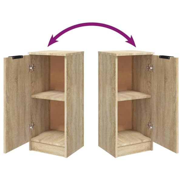 vidaXL Skjenk sonoma eik 30x30x70 cm konstruert tre