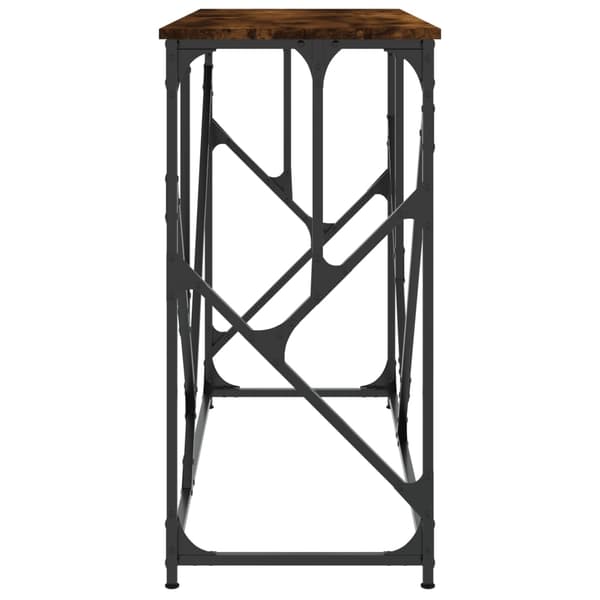 vidaXL Konsollbord røkt eik 100x40x80 cm konstruert tre