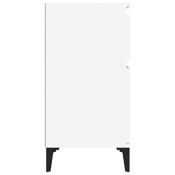 vidaXL Sängbord 2 st vit 40x35x70 cm
