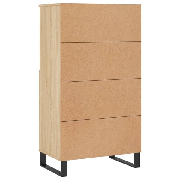 vidaXL Highboard sonoma eik 60x36x110 cm konstruert tre
