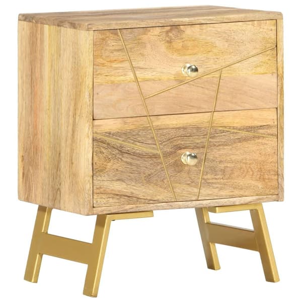 vidaXL Nattbord 40x30x50 cm heltre mango