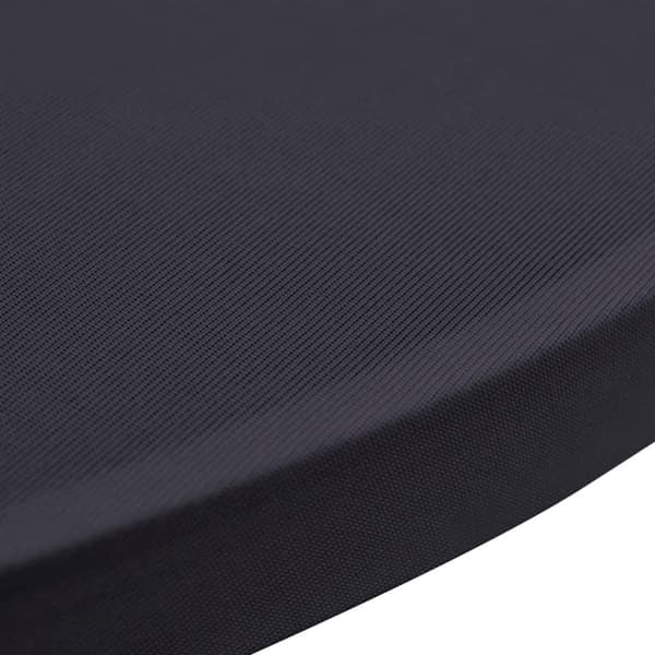 vidaXL Elastiskt bordsöverdrag 2 st 60 cm antracit