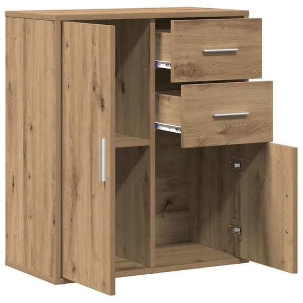 vidaXL Serviesskap Artisan Eik 60 x 31 x 70 cm Konstruert tre