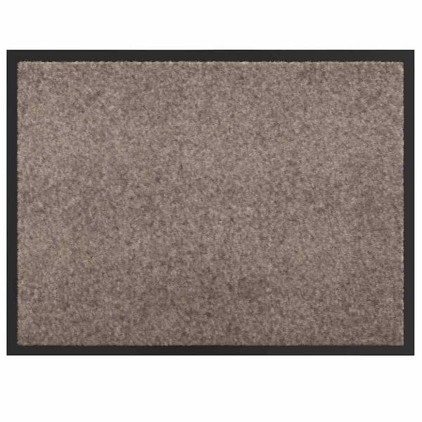 vidaXL Dørmatte Beige 60 x 40 x 1.2 cm Teddy-stoff