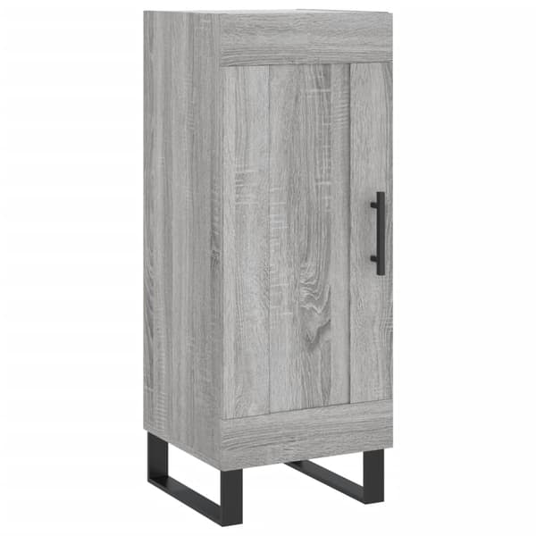 vidaXL Highboard grå sonoma 34,5x34x180 cm konstruert tre