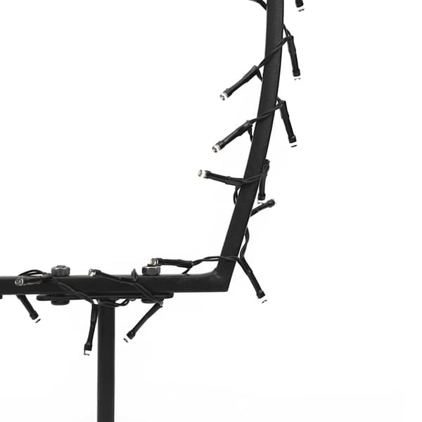 vidaXL Julelysdekorasjon med pigger meteor 80 LED 62 cm