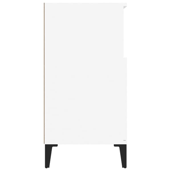 vidaXL Byrå vit 60x35x70 cm konstruerat trä