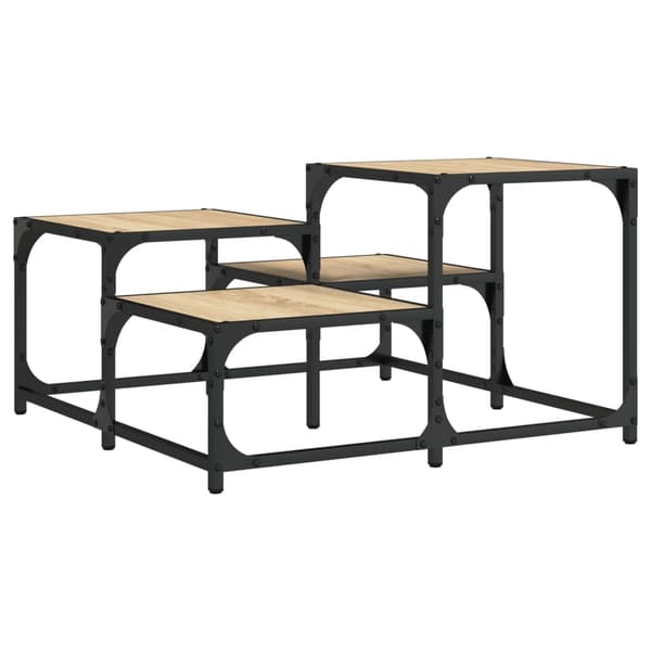 vidaXL Salongbord sonoma eik 68x68x40 cm konstruert tre