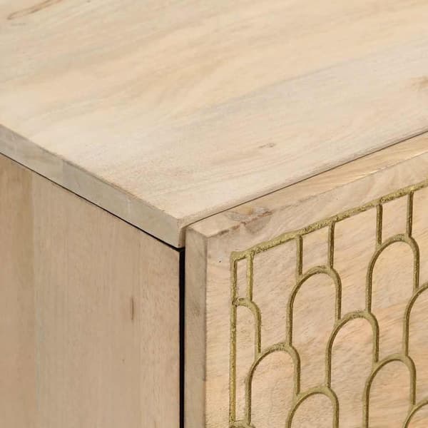 vidaXL Nattbord 2 stk 40x33x46 cm heltre mango