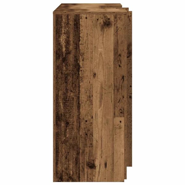 vidaXL Receptionsdisk åldrat trä 135x50x103,5 cm konstruerat trä