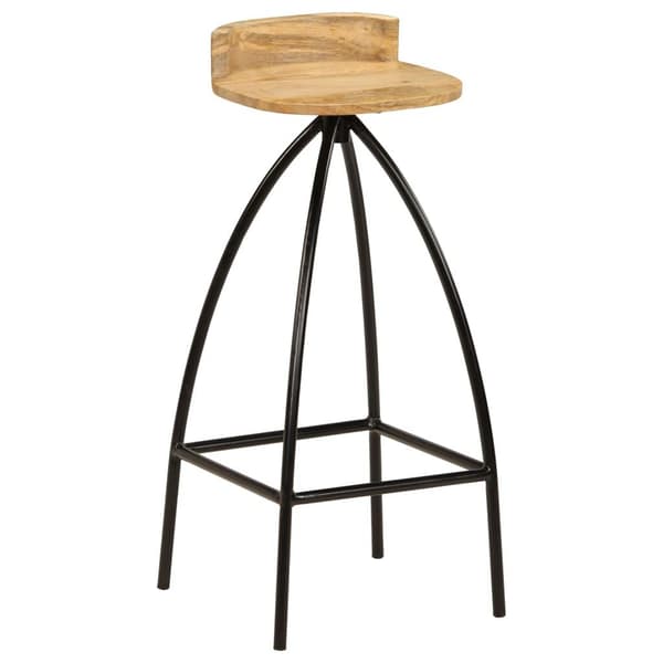 vidaXL Barstoler 2 stk heltre mangotre