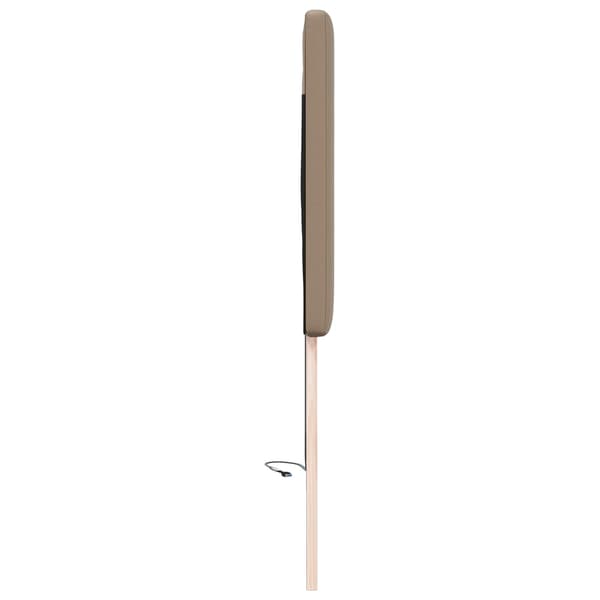 vidaXL LED huvuddyna Cappuccino 100 cm Konstläder