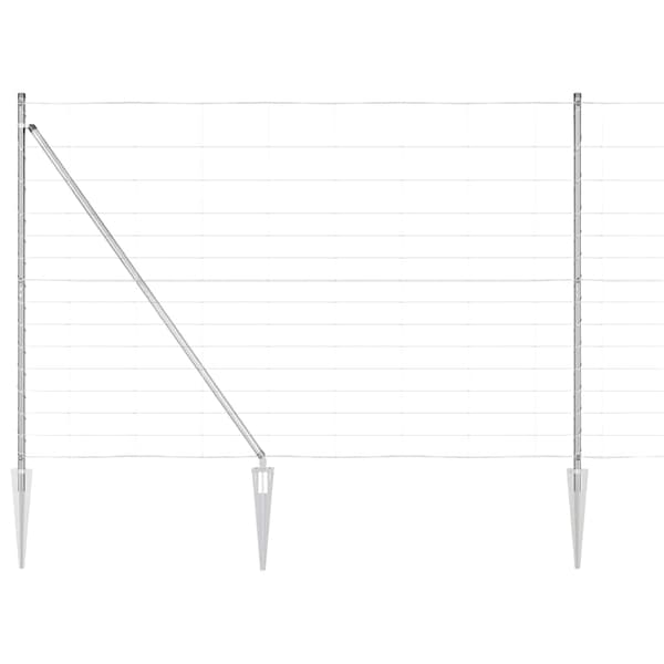 vidaXL Gjerdepåle Galvanisert 25 x 1,6 m Stål