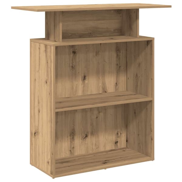 vidaXL Receptionsdisk artisan ek 100x40x104 cm konstruerat trä
