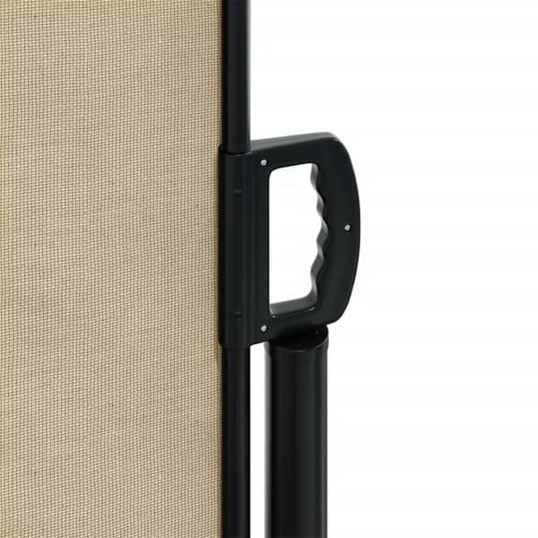 vidaXL Infällbar sidomarkis beige 140x1000 cm