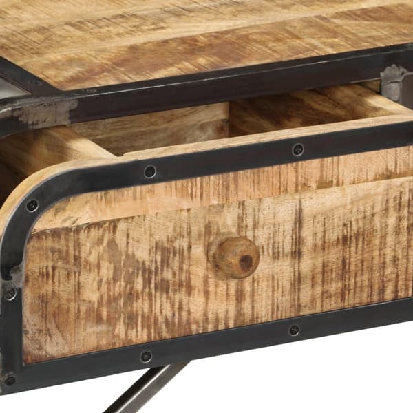 vidaXL Sidebord 120x30x75 cm heltre mango
