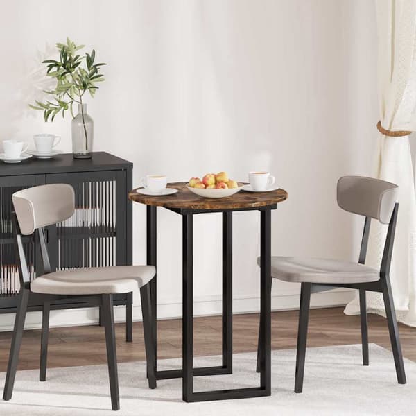 vidaXL Bordplate Røkt eik 60 x 60 x 1.5 cm Konstruert tre